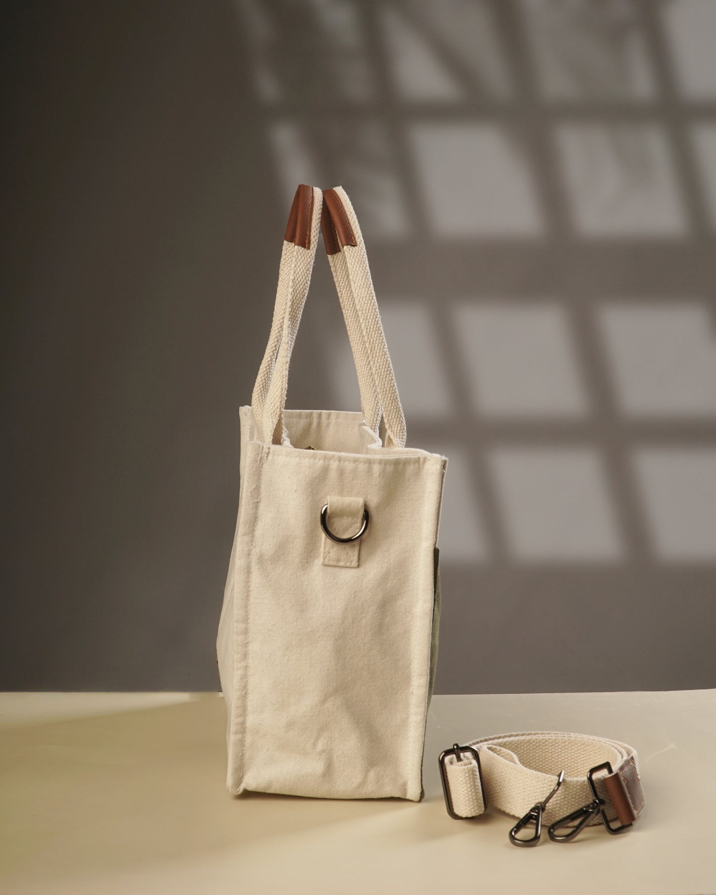 Coconut Cream Canvas Tote