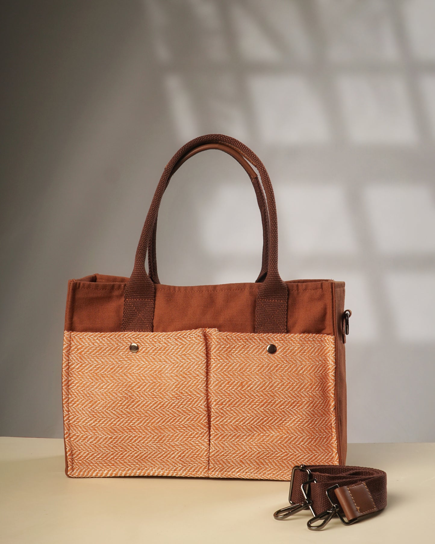 Coconut Cream Canvas Tote