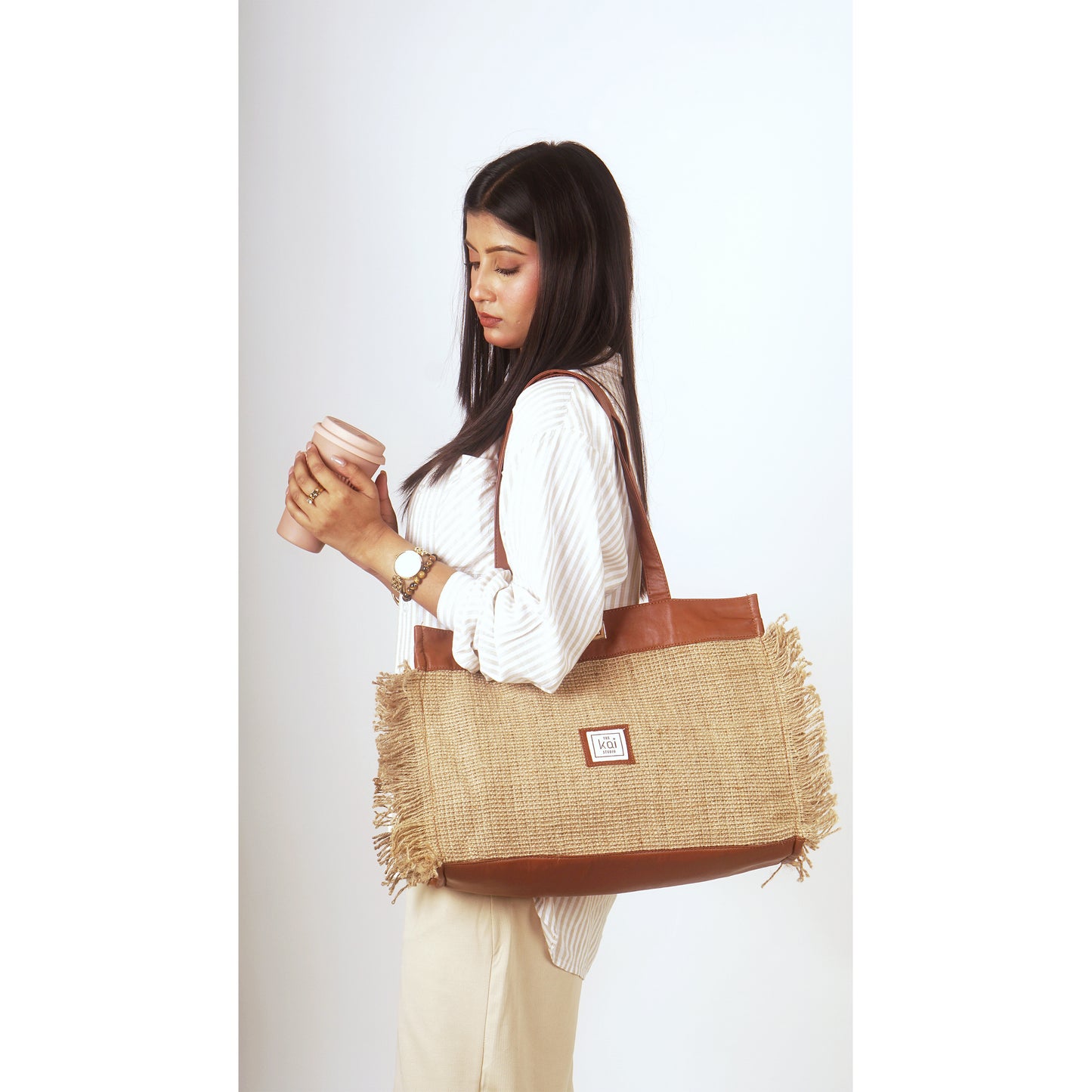 Sienna - A vintage jute tote bag