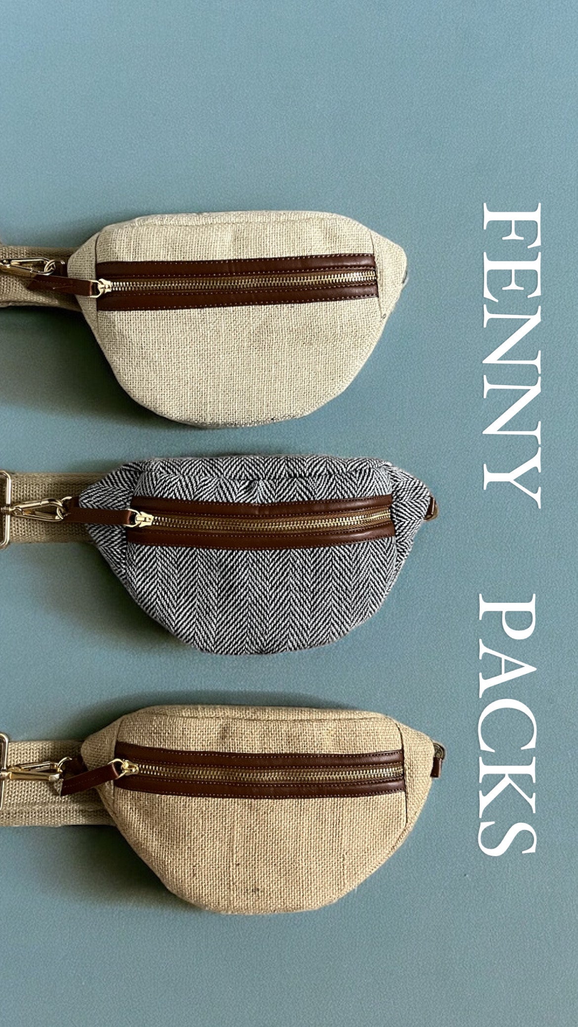 Waist Pouches - Just Beige