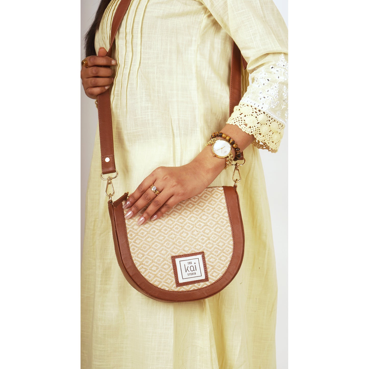 Pearl White Simple Sling