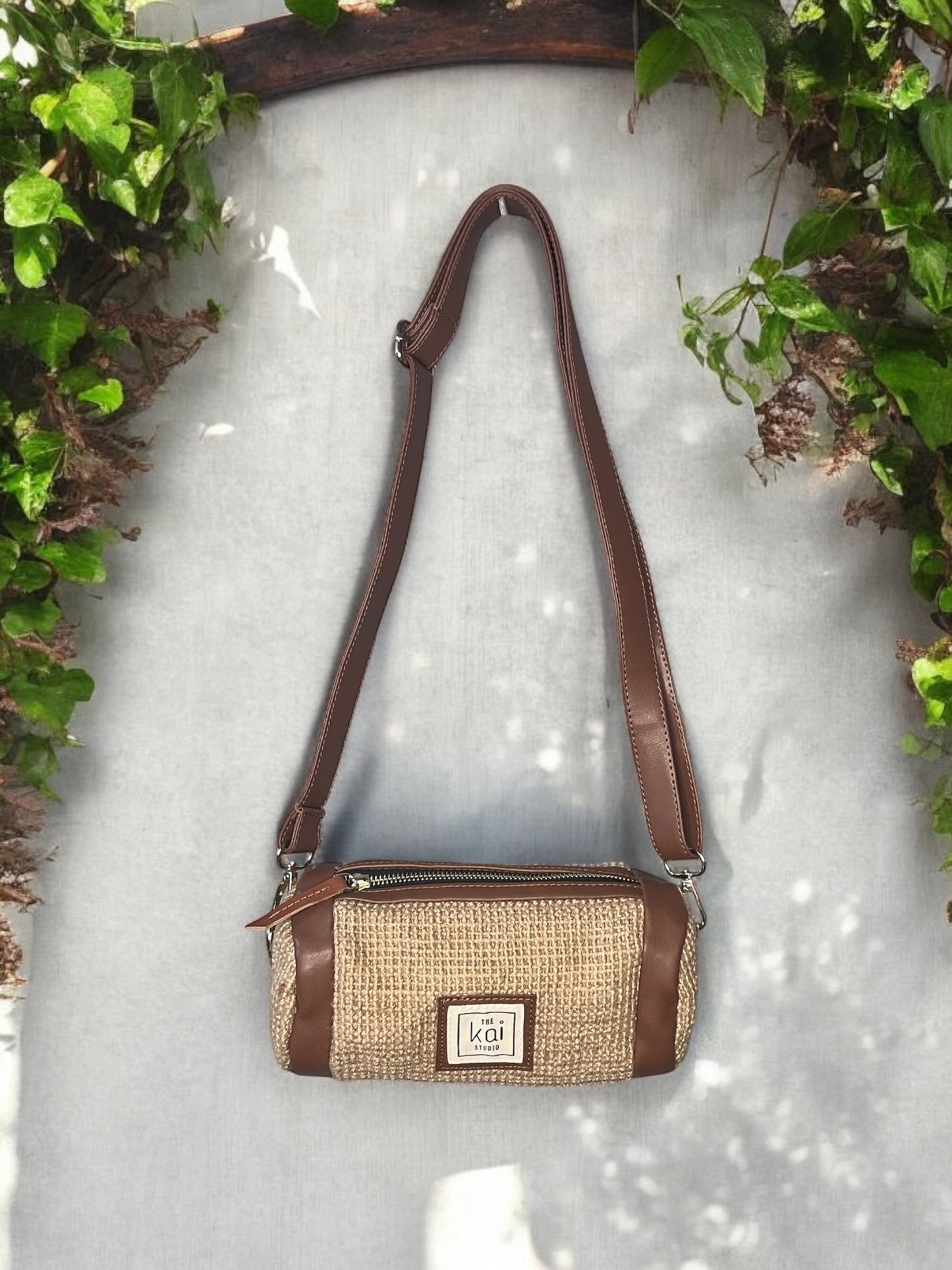 Jute Barrel Bag