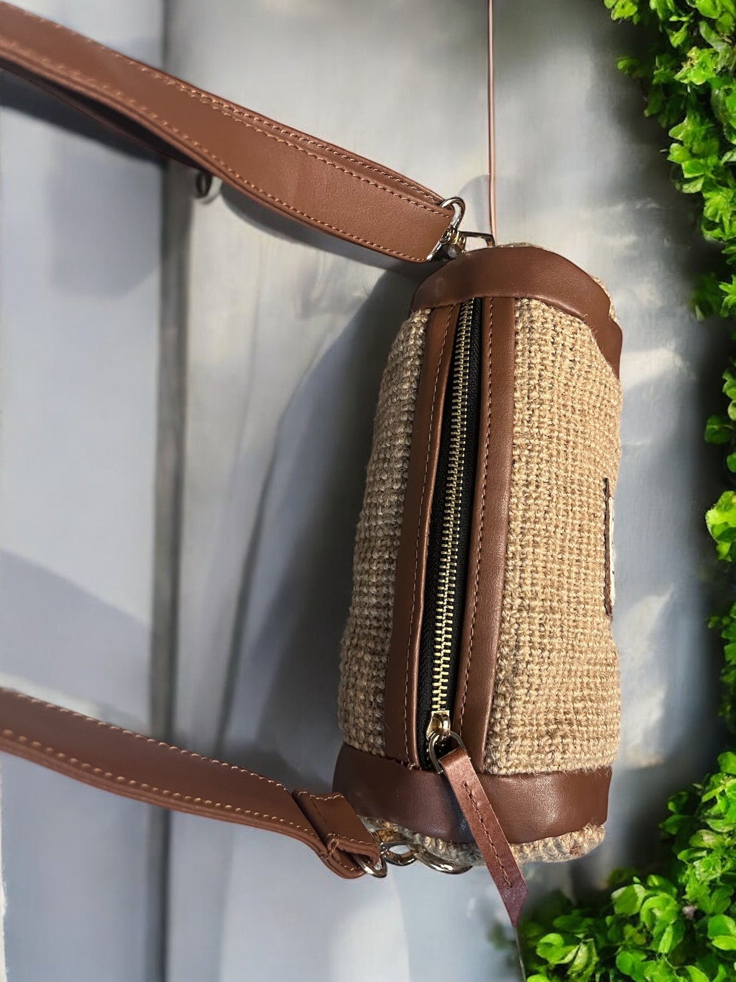 Jute Barrel Bag